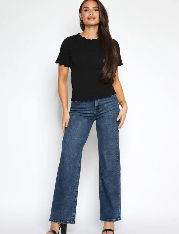 Goodies | Wide leg jeans DJ2530 Blauw