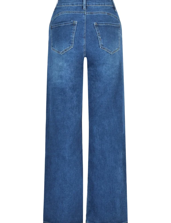 Goodies | Wide leg jeans DJ2541-42 Donkerblauw