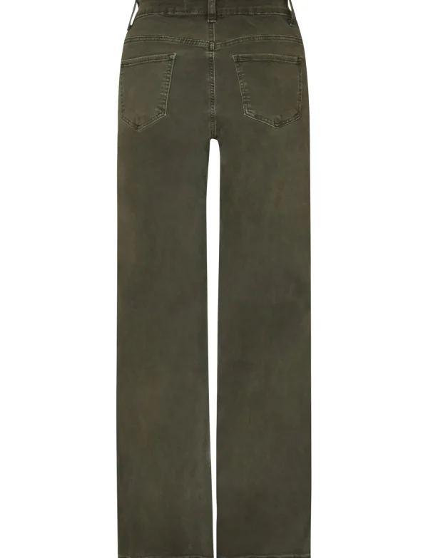 Goodies | Wide leg jeans DJ2497-98 Donkergroen