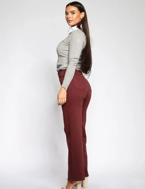 Goodies | Wide leg jeans DJ2405 Bordeaux