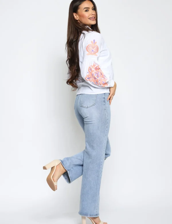 Goodies | Wide leg jeans DJ2434 Blauw