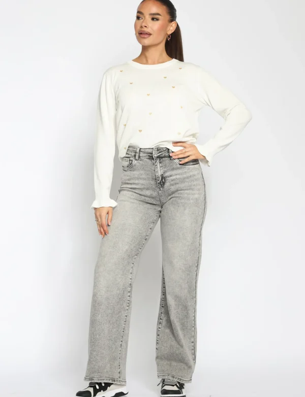 Goodies | Wide leg jeans DJ2597-98-99 Grijs