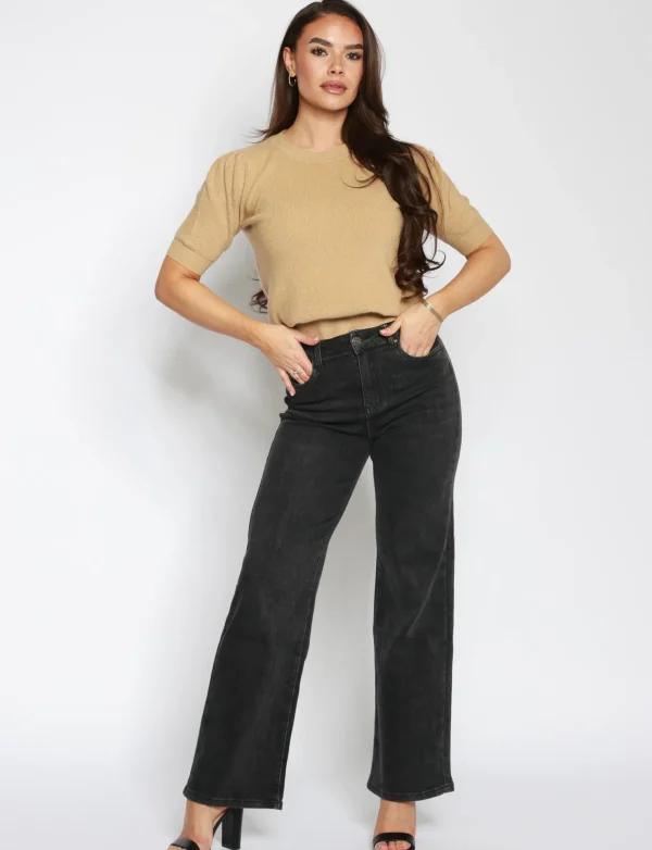 Goodies | Wide leg jeans DJ2524-2525 Donkergrijs