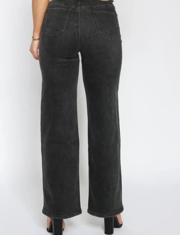 Goodies | Wide leg jeans DJ2524-2525 Donkergrijs