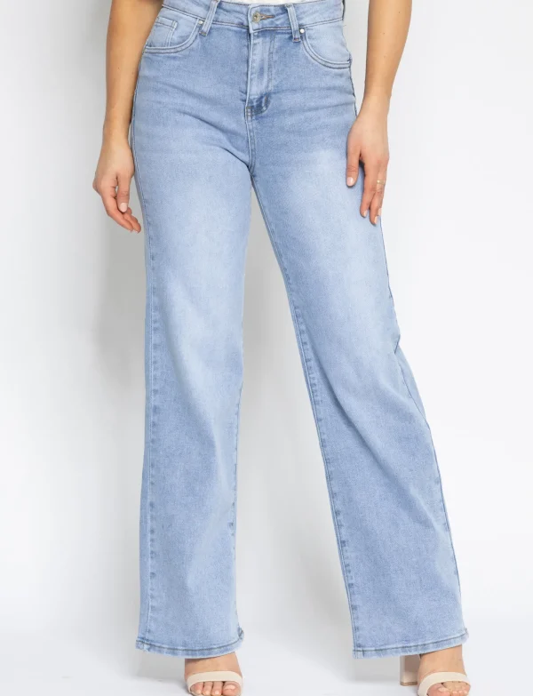 Goodies | Wide leg jeans Joey Lichtblauw