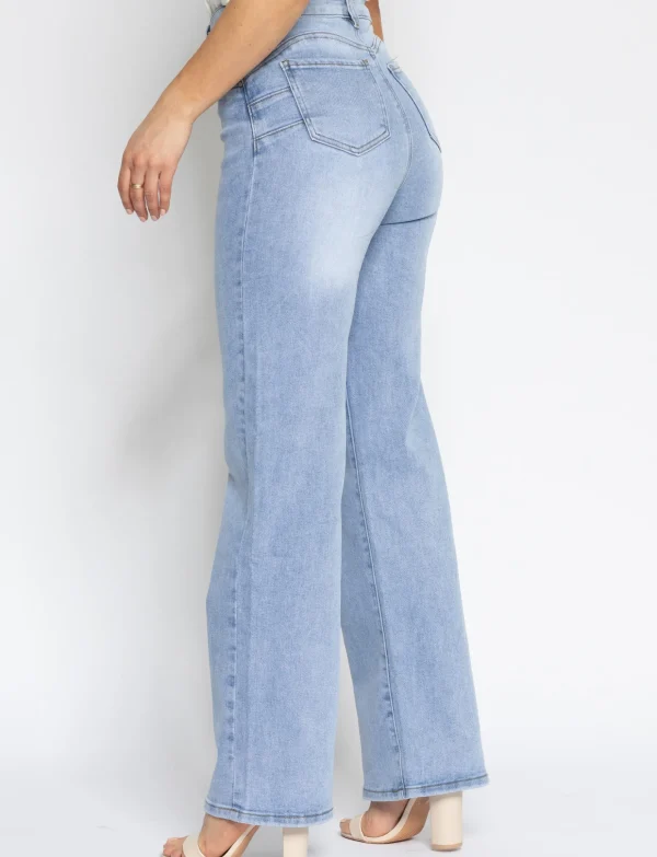 Goodies | Wide leg jeans Joey Lichtblauw