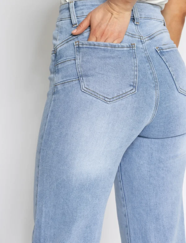 Goodies | Wide leg jeans Joey Lichtblauw