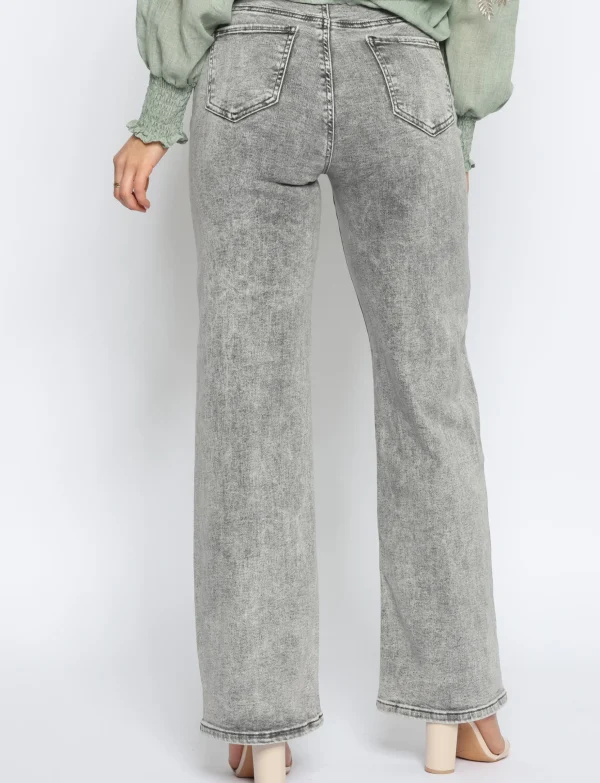 Goodies | Wide leg jeans Jade Grijs