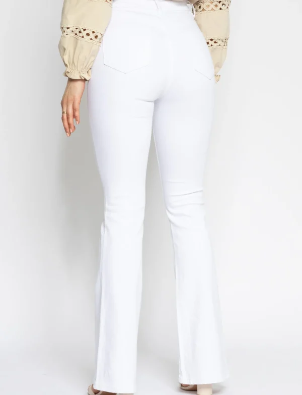 Hello Miss | Flared jeans Mitty-6 Wit
