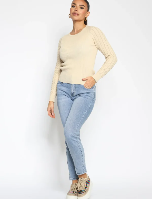 Hello Miss | Mom jeans HM306-1 Blauw