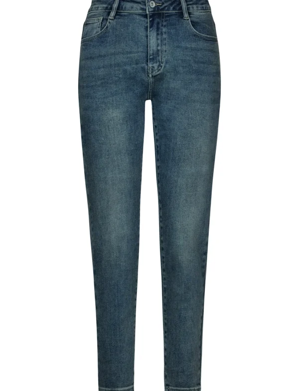 Hello Miss | Mom jeans HM6653-1 Donkerblauw
