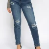 Hello Miss | Mom jeans HM5301 Donkerblauw