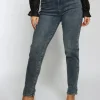 Hello Miss | Mom jeans HM5294-3 Donkerblauw