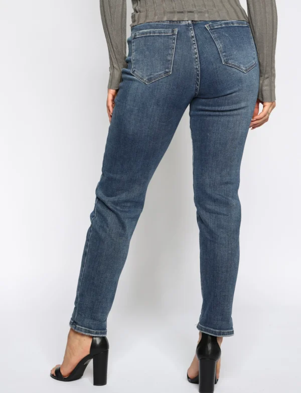 Hello Miss | Mom jeans HM5301 Donkerblauw