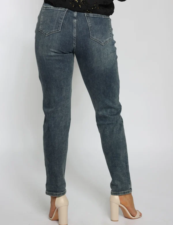 Hello Miss | Mom jeans HM5294-3 Donkerblauw