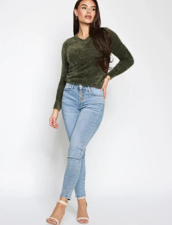 Hello Miss | Skinny jeans HM5320-1 Lichtblauw