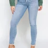 Hello Miss | Skinny jeans HM5322-1 Blauw