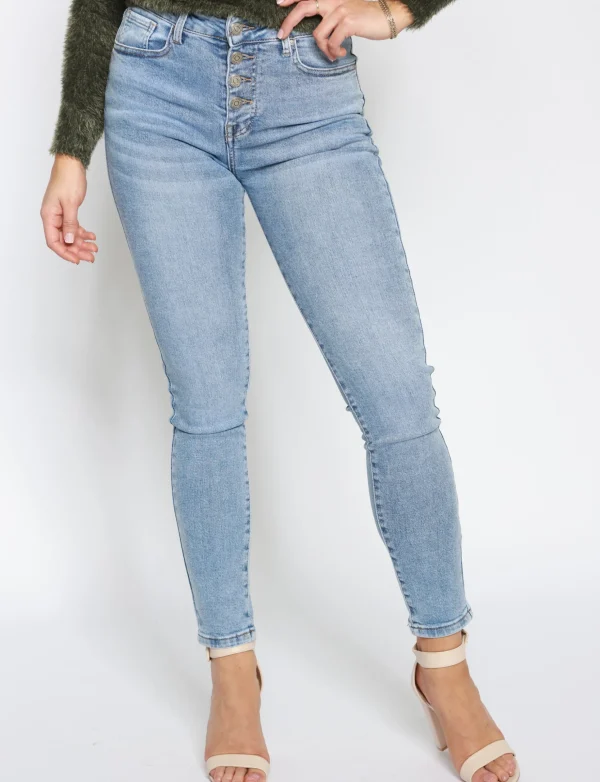 Hello Miss | Skinny jeans HM5320-1 Lichtblauw