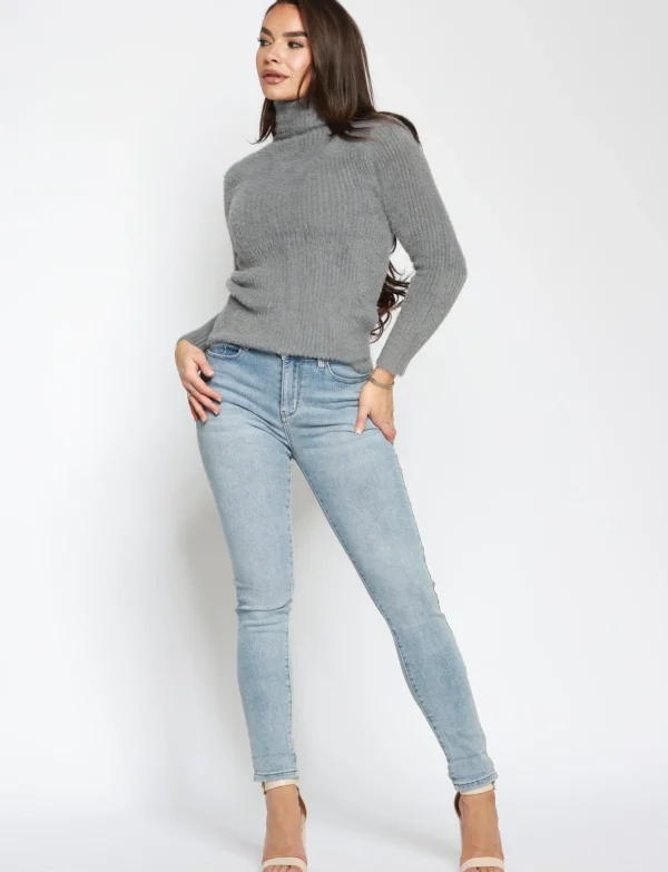 Hello Miss | Skinny jeans HM5322-3 Blauw