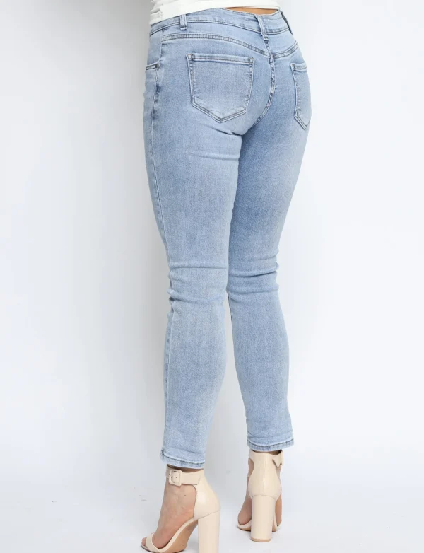 Hello Miss | Skinny jeans, Low waist HM5323-1 Blauw