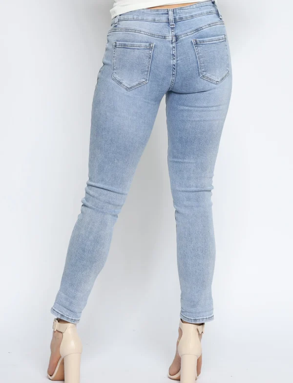 Hello Miss | Skinny jeans, Low waist HM5323-1 Blauw