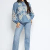 Hello Miss | Straight jeans HM5314-2 Lichtblauw