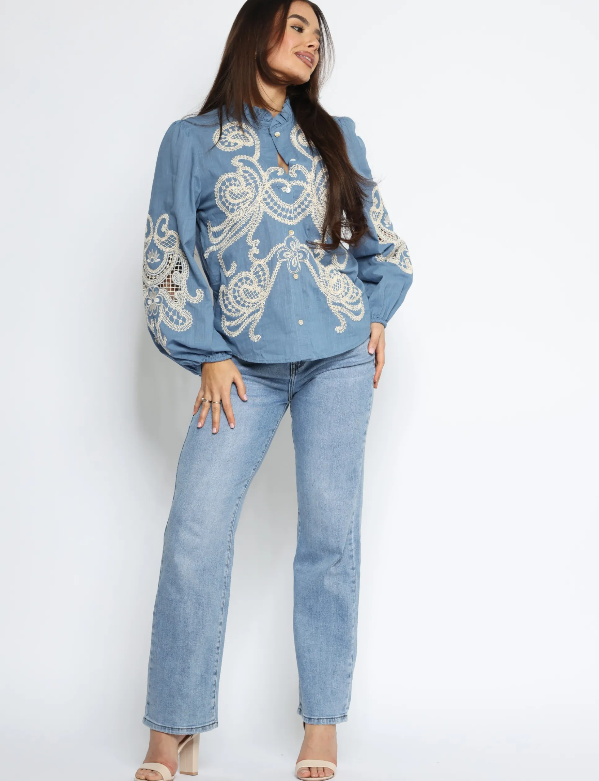 hello_miss__straight_jean_0-1.webp Hello Miss | Straight jeans HM5314-2 Lichtblauw