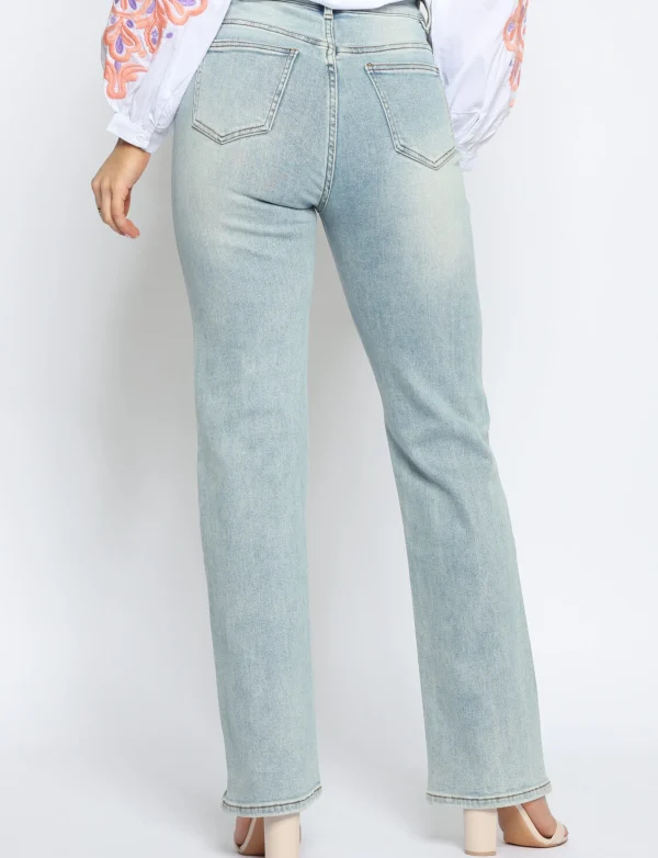 Hello Miss | Straight jeans H6702-2 Blauw
