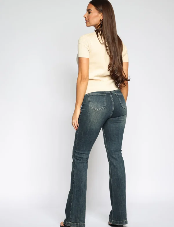 Hello Miss | Straight jeans HM5314-1 Blauw