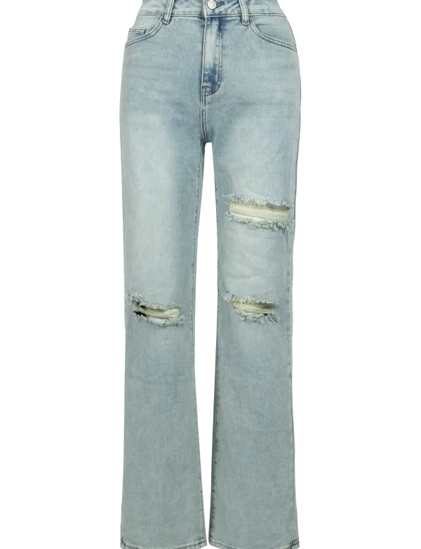 Hello Miss | Wide leg jeans H692-2 Blauw