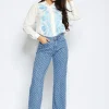 Hello Miss | Wide Leg Jeans H655 Blauw