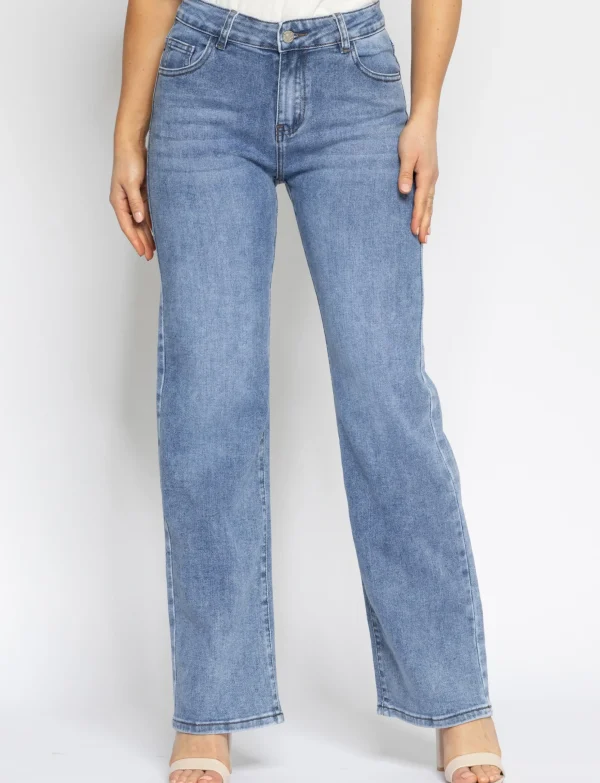 Hello Miss | Wide leg jeans Zoe Blauw