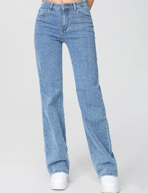 Hello Miss | Wide leg jeans H865 Blauw