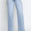 Hello Miss | Wide leg jeans H868-1 Blauw