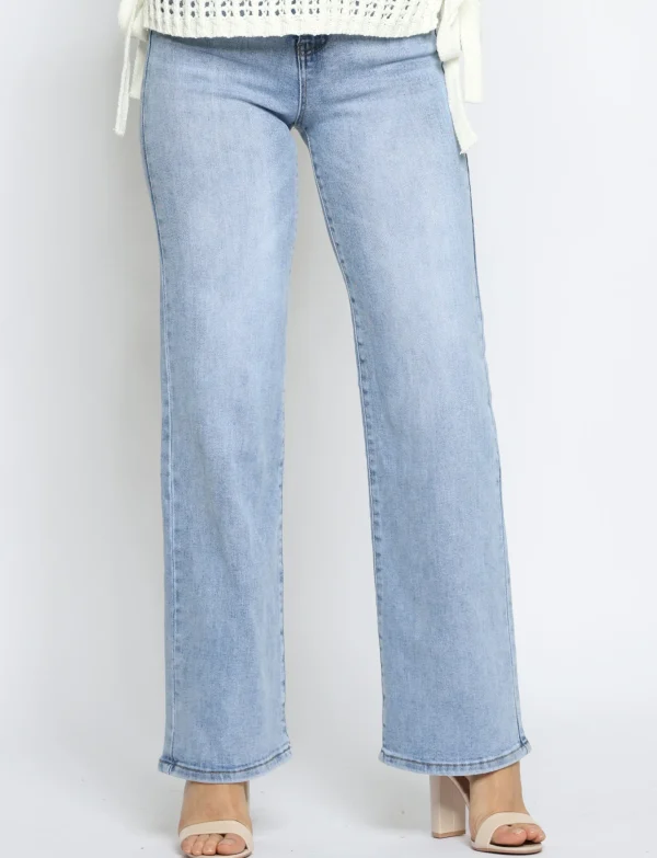 Hello Miss | Wide leg jeans H868-1 Blauw