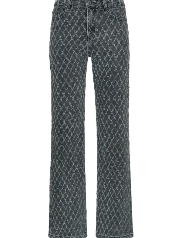 Hello Miss | Wide leg jeans H801-3 Donkergrijs