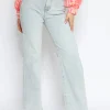 Hello Miss | Wide leg jeans H876-13 Lichtblauw