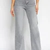 Hello Miss | Wide leg jeans H876-7 Grijs