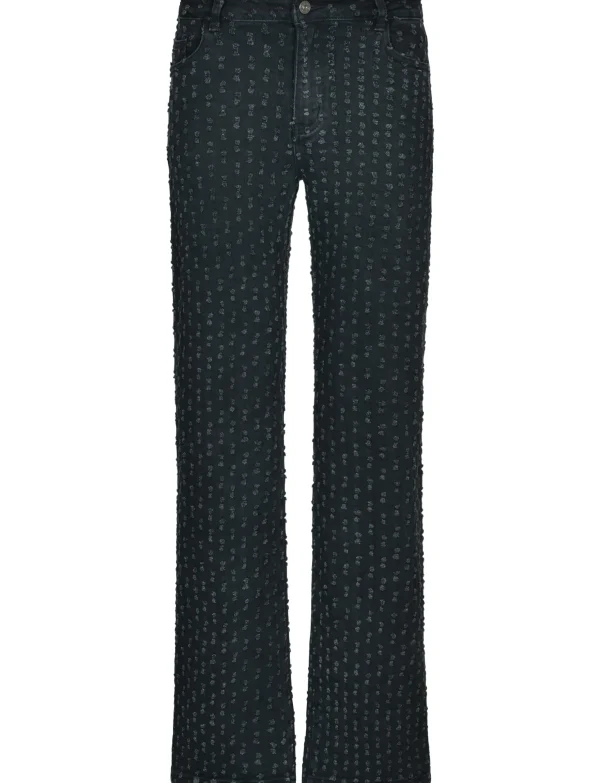 Hello Miss | Wide leg jeans H652 Zwart