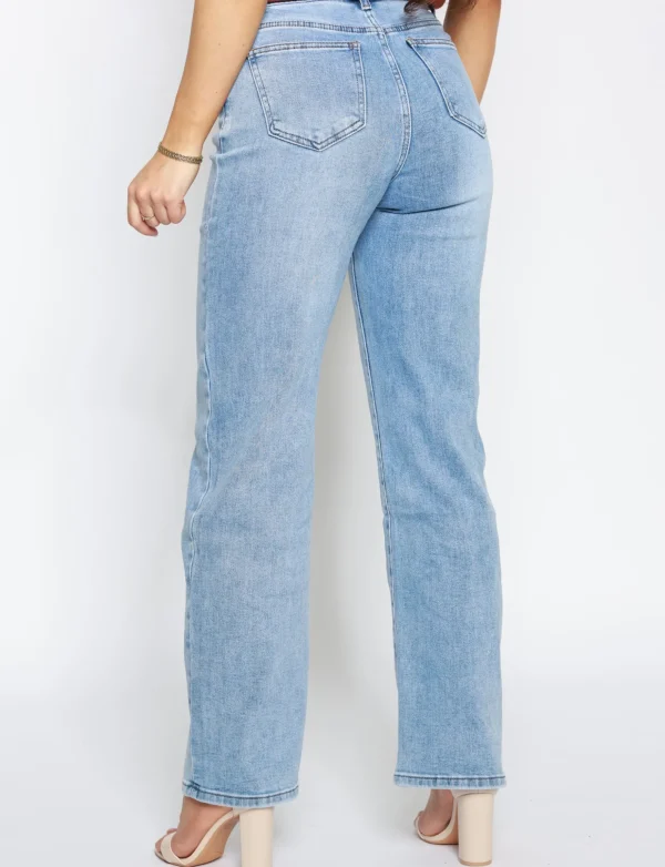 Hello Miss | Wide leg jeans HM5288 Blauw
