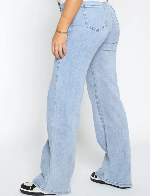 Hello Miss | Wide leg jeans HM6640 Blauw