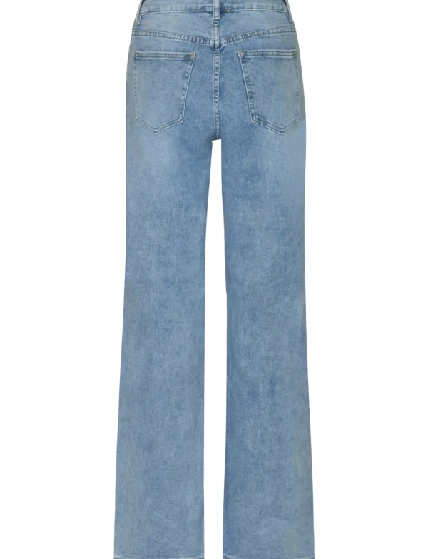 Hello Miss | Wide leg jeans HM6646-1 Blauw