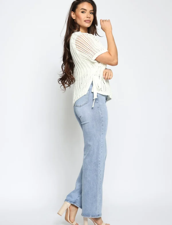 Hello Miss | Wide leg jeans H868-1 Blauw