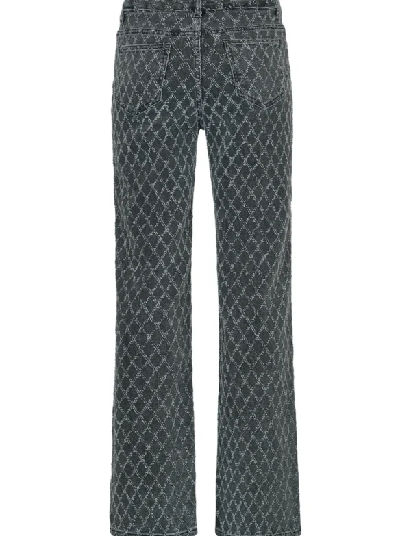 Hello Miss | Wide leg jeans H801-3 Donkergrijs