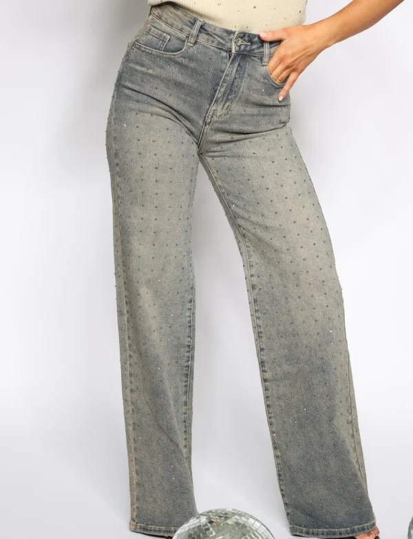 Hello Miss | Wide leg jeans HM6721-2 Blauw