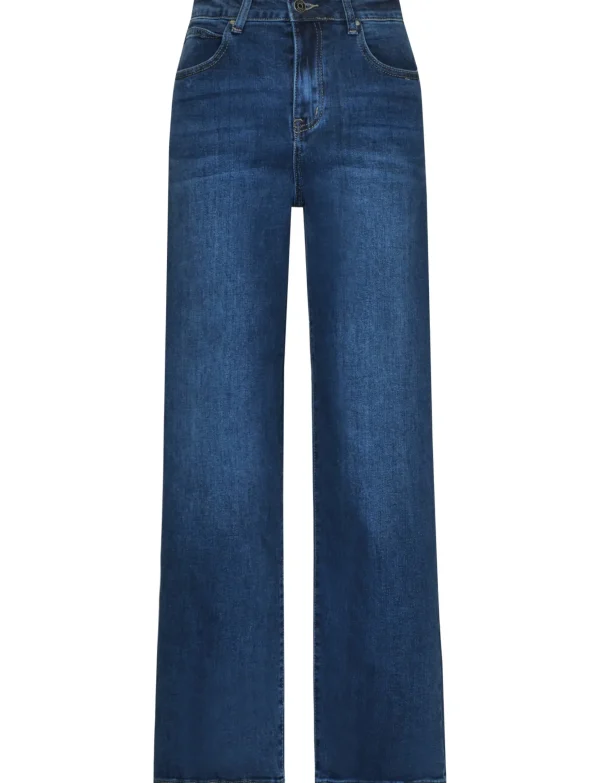 Hello Miss | Wide leg jeans HM5313-3 Blauw
