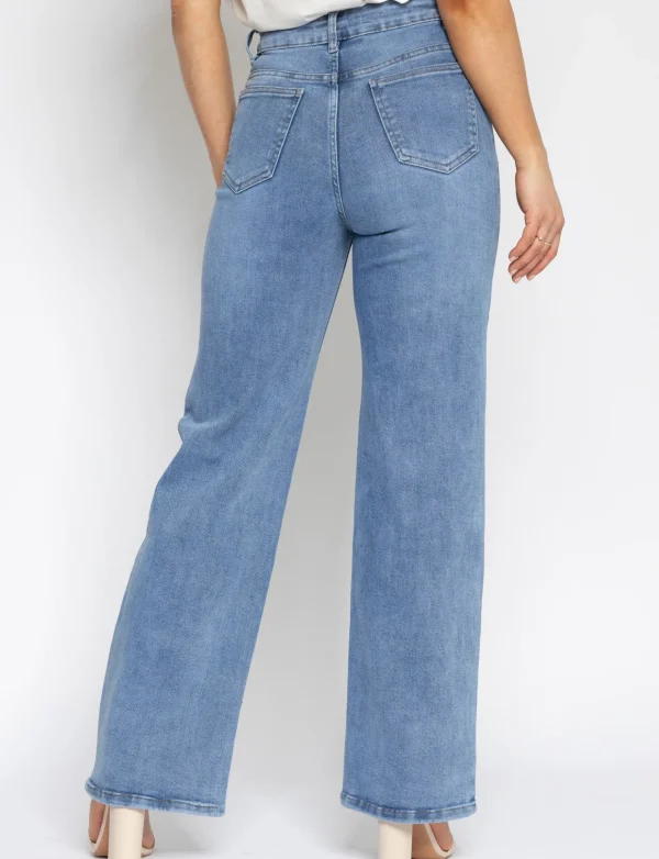 Hello Miss | Wide leg jeans Sara Blauw