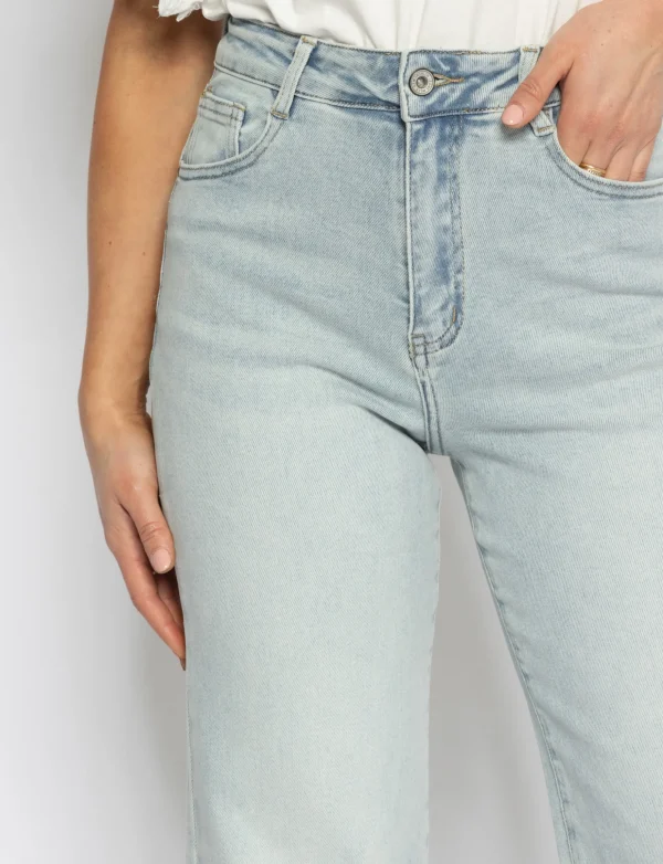 Hello Miss | Wide leg jeans Tess-15 Lichtblauw