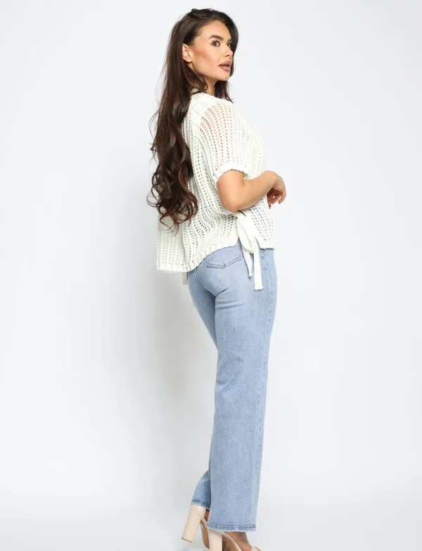 Hello Miss | Wide leg jeans H868-1 Blauw