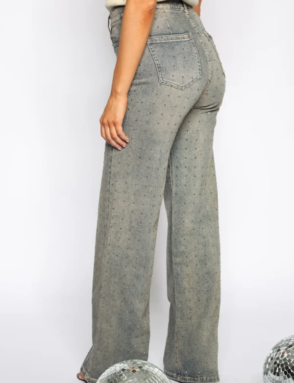 Hello Miss | Wide leg jeans HM6721-2 Blauw
